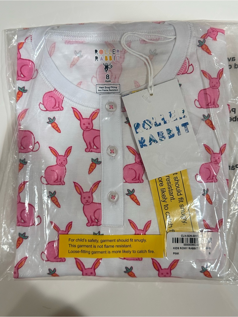 Roller Rabbit kids Romy Rabbit Pajama Set